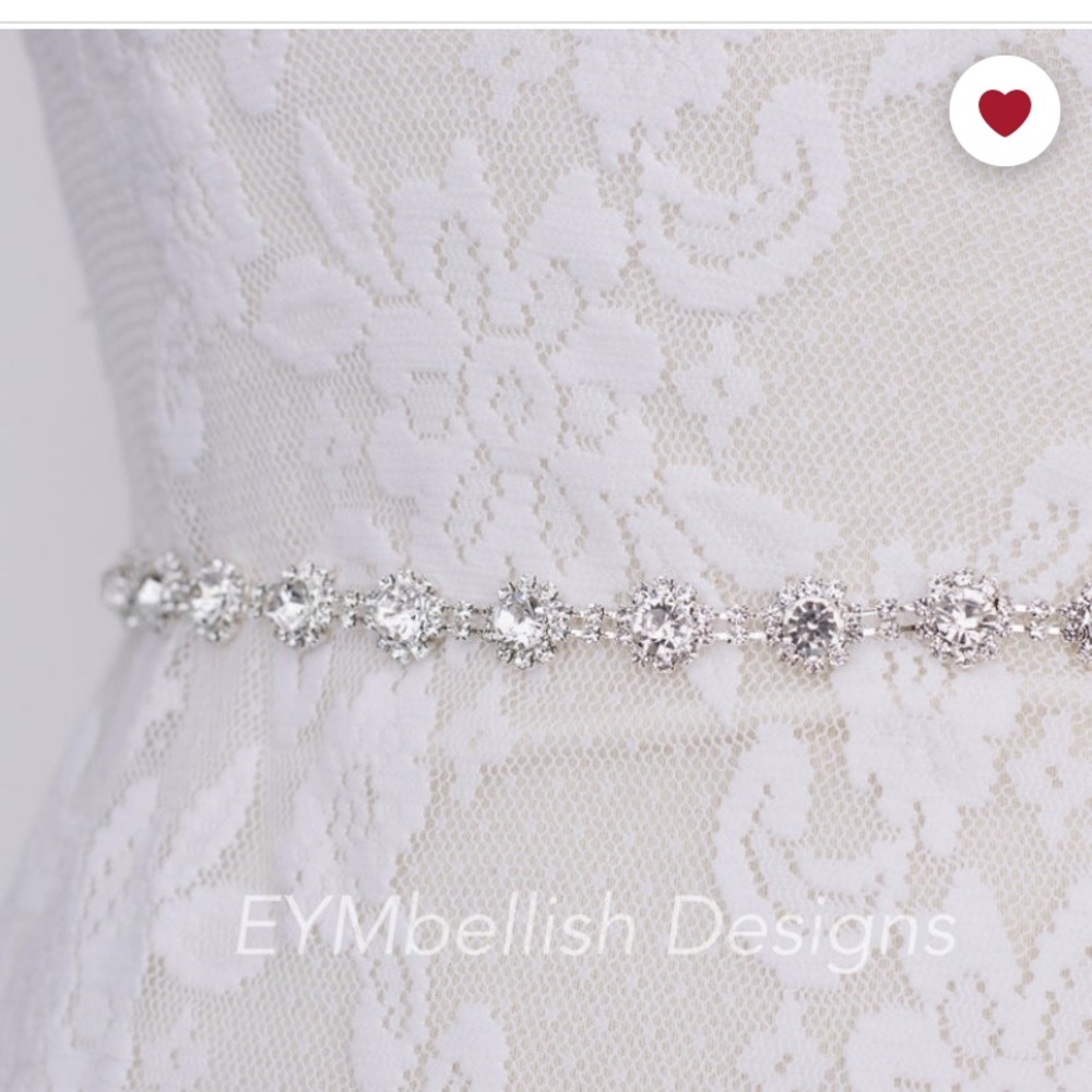 Embellished wedding bridal belt